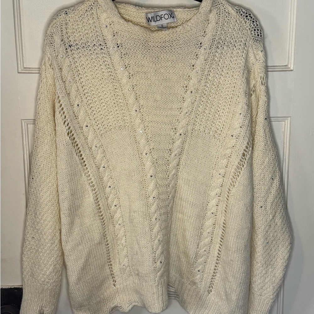 Wildfox Ivory Knit Sweater